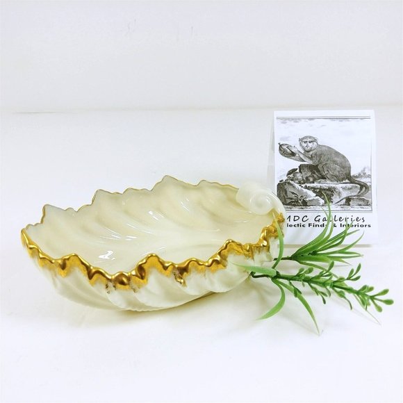Lenox Acanthus Leaf Small Serving Bowl with Gold Rim - Picture 6 of 6